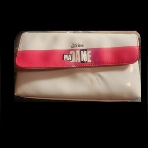 Jean Paul Gaultier White & Pink Ma Dame Cosmetic Bag